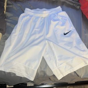 White Nike Gym Short - Size S